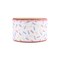 LaRibbons 2 1/2" - 1 1/2" Wired Ribbon | White & Sprinkles | 10 Yard Roll